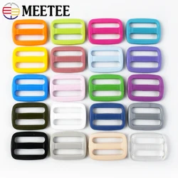 20/50 Stuks Meetee 15-25Mm Plastic Ring Gespen Rugzak Tri-Glide Slider Sluiting Verstelbare Gesp Voor Riem Naaien Accessoire