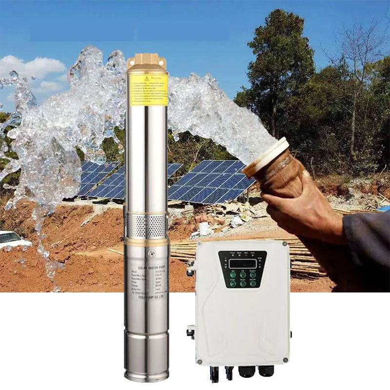 48v Dc Brushless Solar Water Pump 1hp 0.75kw Complete Set For Agriculture Irrigation