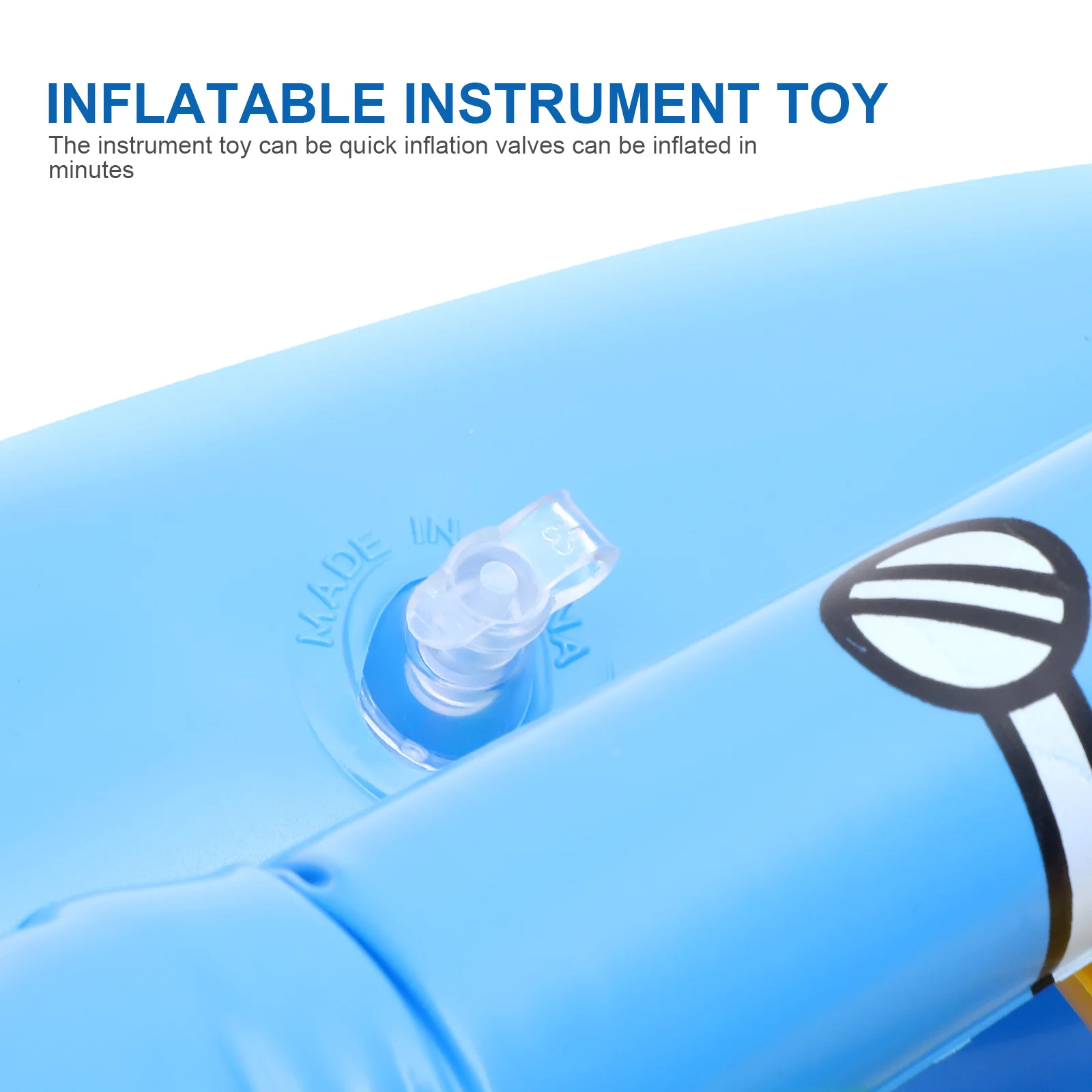 3 Pcs Inflatable Musical Instrument Toys Funny Pvc Portable Inflation Kids Party Props