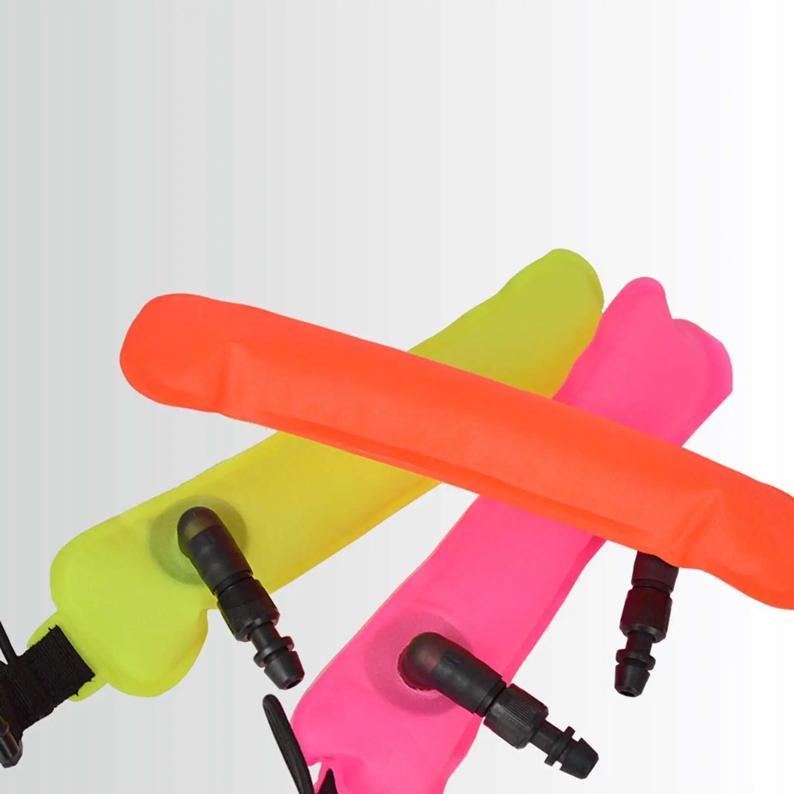 Surface Marker Buoy Snorkeling Water Sports Bright Color Inflatable with Hanging Hook Wear Resistant Portable Tube