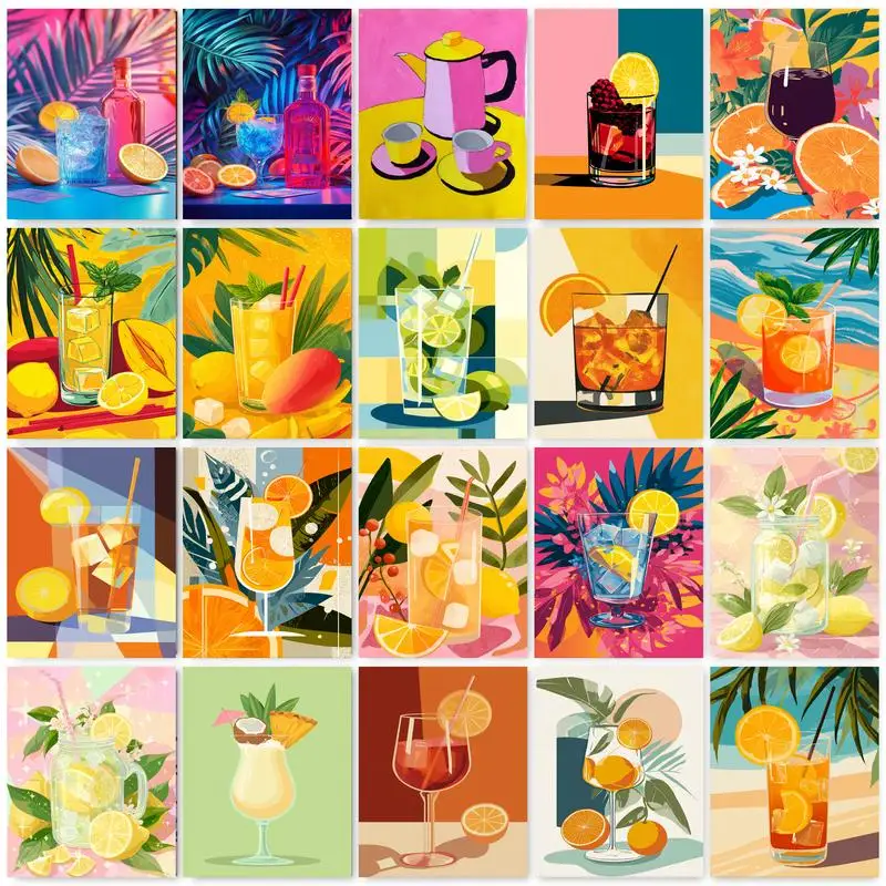 

GATYZTORY Modern Painting By Numbers For Adults Handpainted Painting Landscape On Canvas Paintings Number DIY Gift Wall Art