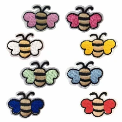 Cartoon Little Bee Pattern Embroidery Hot Melt Adhesive Ironing Patch DIY Sewable Decoration Matching Clothing Patch