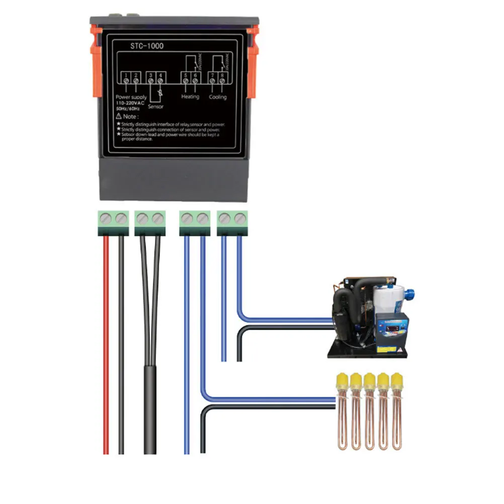 

1Pcs Digital Thermostat Temperature Controller Aquarium Fish Tank Incubator Reliable Heating Cooling Control Thermostat Aquarium