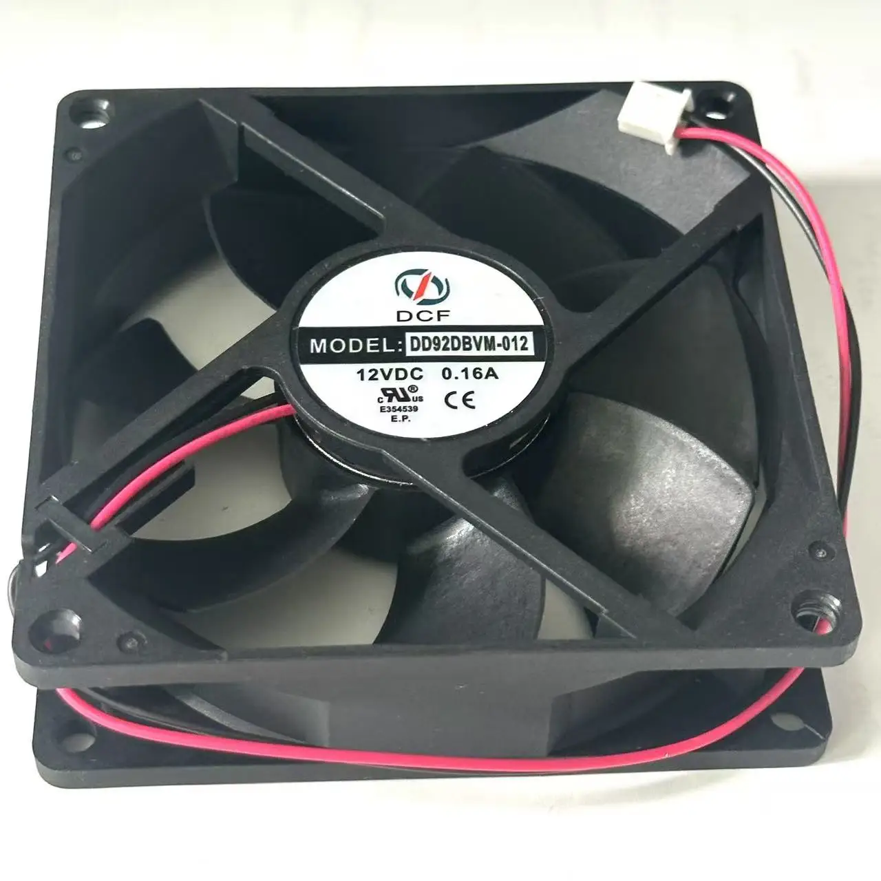 DD92DBVM-012 DC 12V 0.16A 90x90x25mm 2-Wire Cooling Fan