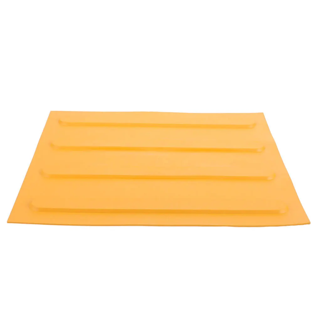 Carreaux de pavage tactiles 40x40, pavé de briques aveugles à bande jaune pour Guide de sécurité intérieur et extérieur, points de bosse pour aveugles
