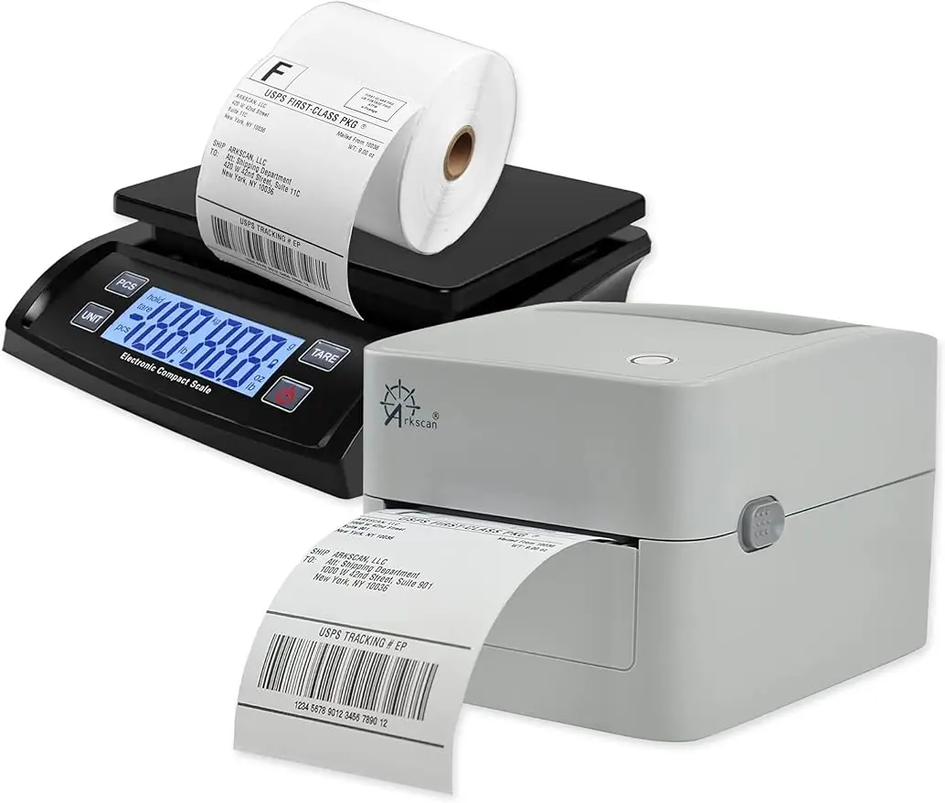 

Arkscan 2054K-WF (WiFi + USB) Thermal Shipping Label Printer S23 Basic Shipping Postal Scale