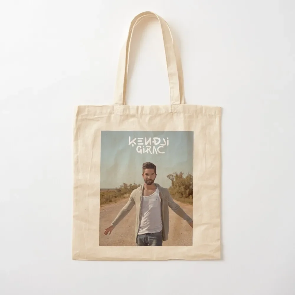 Kendji Girac Tote Bag กระเป๋าผ้าแคนวาส กระเป๋าผ้าแคนวาส eco bag พับได้