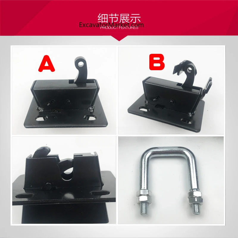 for Hyundai R60-7 Doosan Daewoo DH60 80-7 Universal Reverse Lock Cab Door Lock Block Excavator Accessories