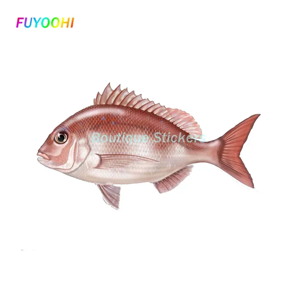 FUYOOHI Play Stickers for Interesting Fish Vinyl Sticker Funny Personality Fish Pattern Car Accessories Decoration