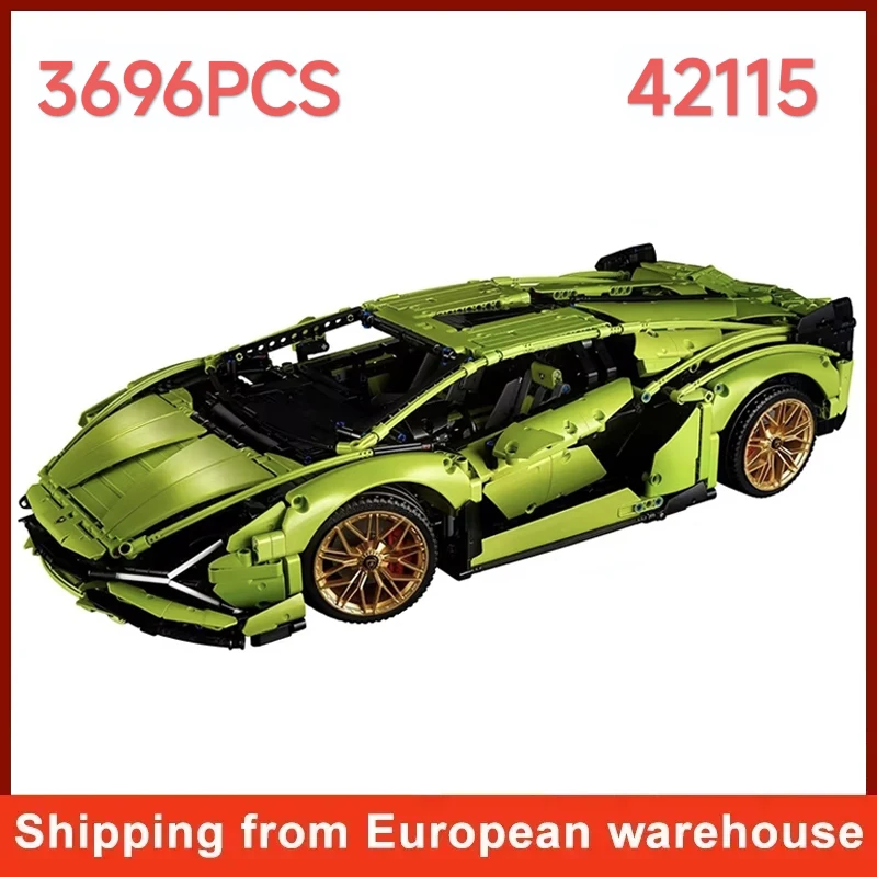 3696 pièces Super blocs de construction de voiture ensemble FKP37 modèle briques jouet pour adultes anniversaire cadeau de noël Compatible avec l'ensemble 42115