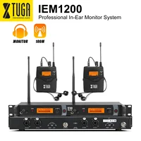 XTUGA IEM1200 Monitor intrauditivo sistema inalámbrico Monitor multi-cuerpo profesional para puesta en escena Retorno De Palco Sem Fio