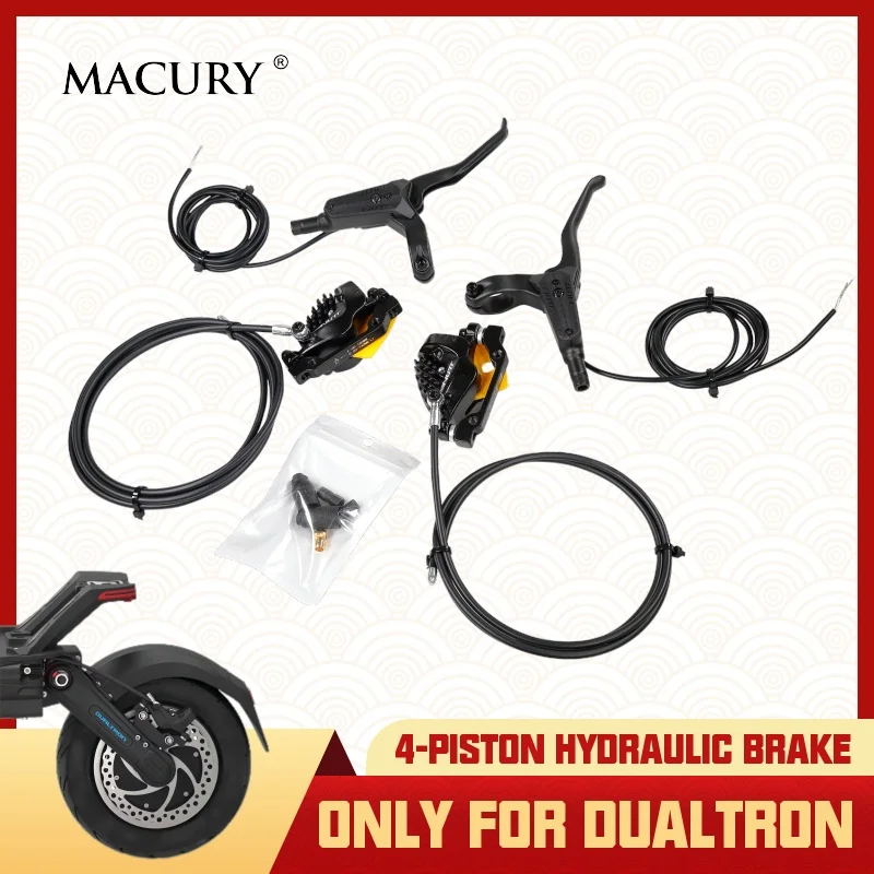 

NUTT 4-Piston Hydraulic Disc Brake Kit for DUALTRON THUNDER ACHILLEUS ULTRA STORM Oil Brake Set Electric Scooter MINIMOTORS