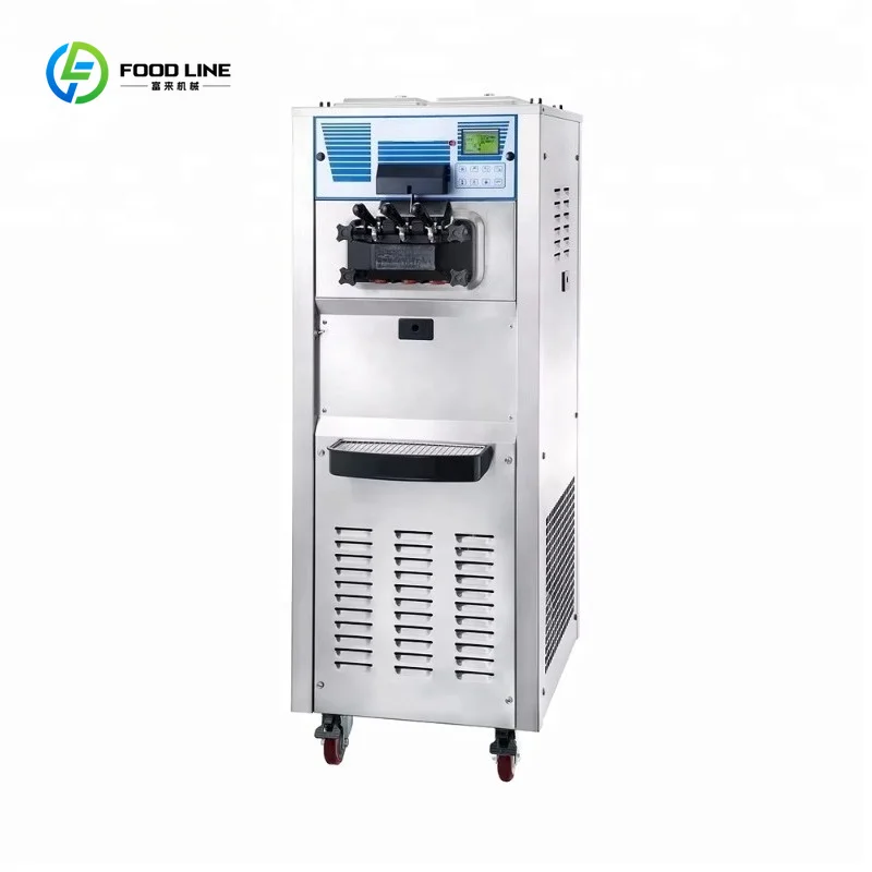 CE ETL Commercial Soft Serve Ice Cream Maker High Capacity for Shop Use Custom