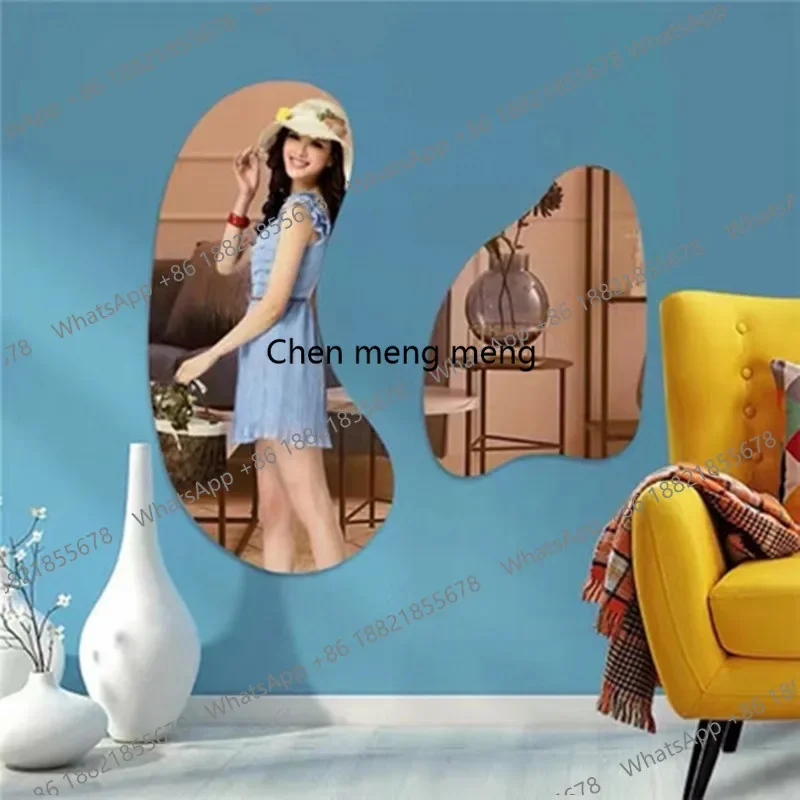 a139 Recommended wall-mounted decorative mirror creative full-length mirror simple fitting bathroom special-shaped makeup mirror