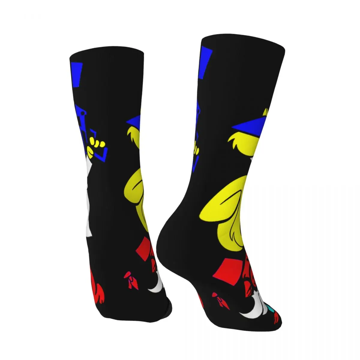 Hip Hop Retro Secret Squirrel With Morocco Mole Crazy Men's Compression Socks Unisex Mole Digging Seamless Printed Crew Sock