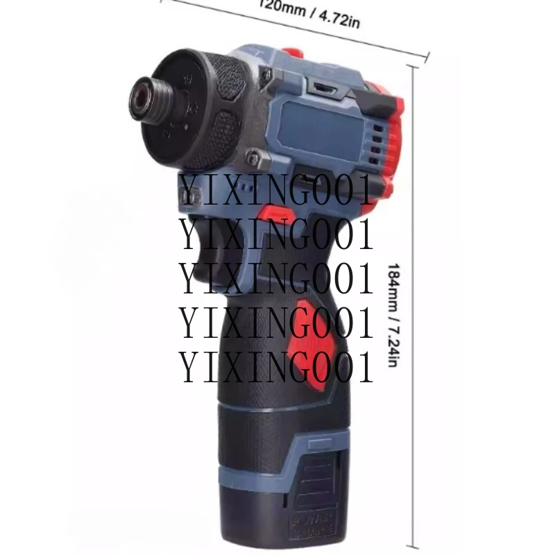 16.8V/21V Brushless 2 - in - 1 Cordless Electric Screwdriver Impact Drill, 45/55Nm Rechargeable Multifunctional