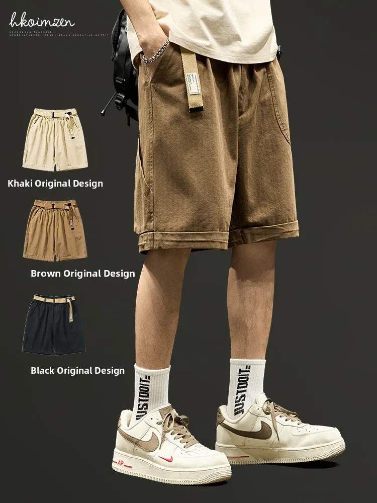 

Повседневная рабочая одежда, мужские брюки десантника, новые летние однотонные функциональные повседневные брюки с пятью предметами для американских подростков