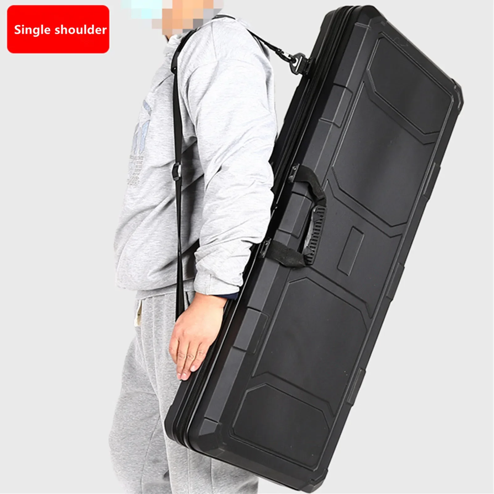 Tactical Suitcase Bag Travel Toolkit Hard Shell Shockproof Waterproof Gun Drone Fishing Rod Protect Storage Box Shoulder Handbag
