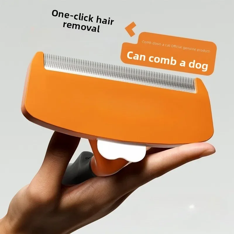 Heavy‑Duty Pet Deshedding Brush Effective Fur Remover Grooming Comb for Household Cat and Dog Grooming