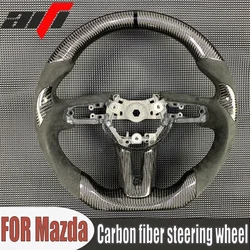 Customized Carbon Fiber Steering Wheel for Mazda 3 Axela 2018 2019 2020 2021 2022 2023 Car Interior Accessories