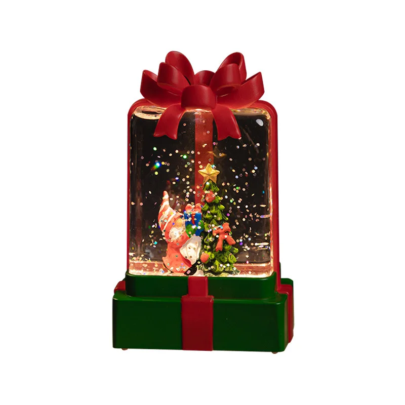 

Christmas birthday gift ornament crystal lamp ornament new decorative wind lamp old man