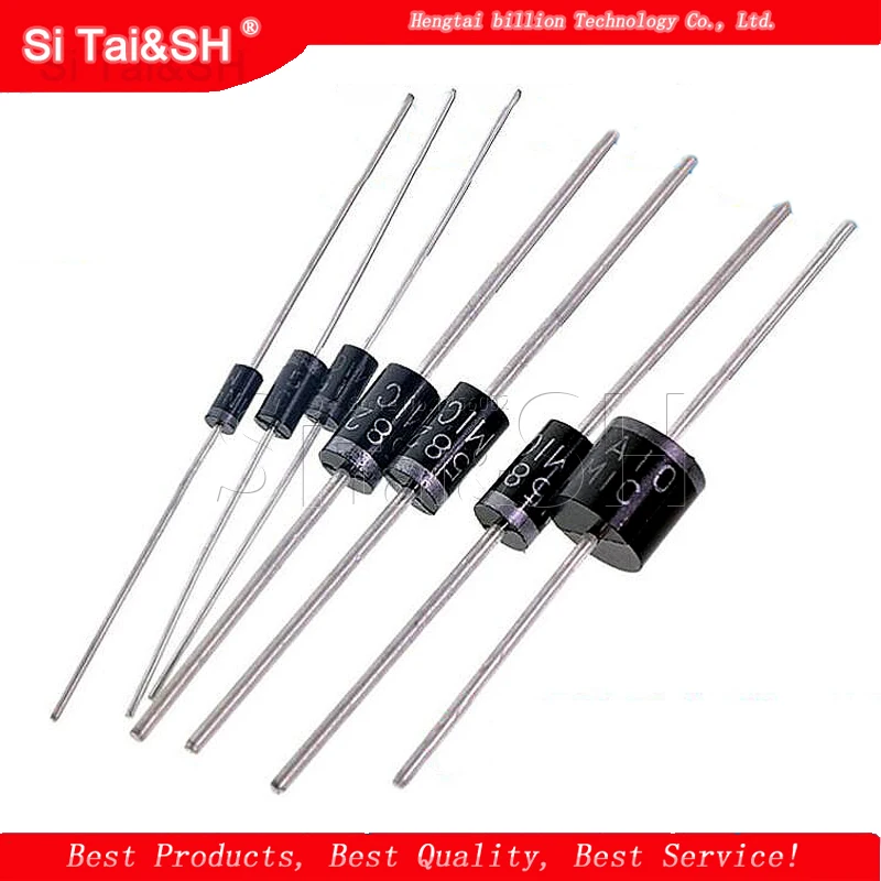 20PCS Rectifier Diode 1N5408  1N5404 1N5401 1N5822 1N5818  UF5408 UF5402 6A10 10A10 DO-27