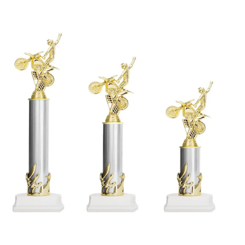 Customized motorcycle pillar trophy for the World Superbike Championship commemorative