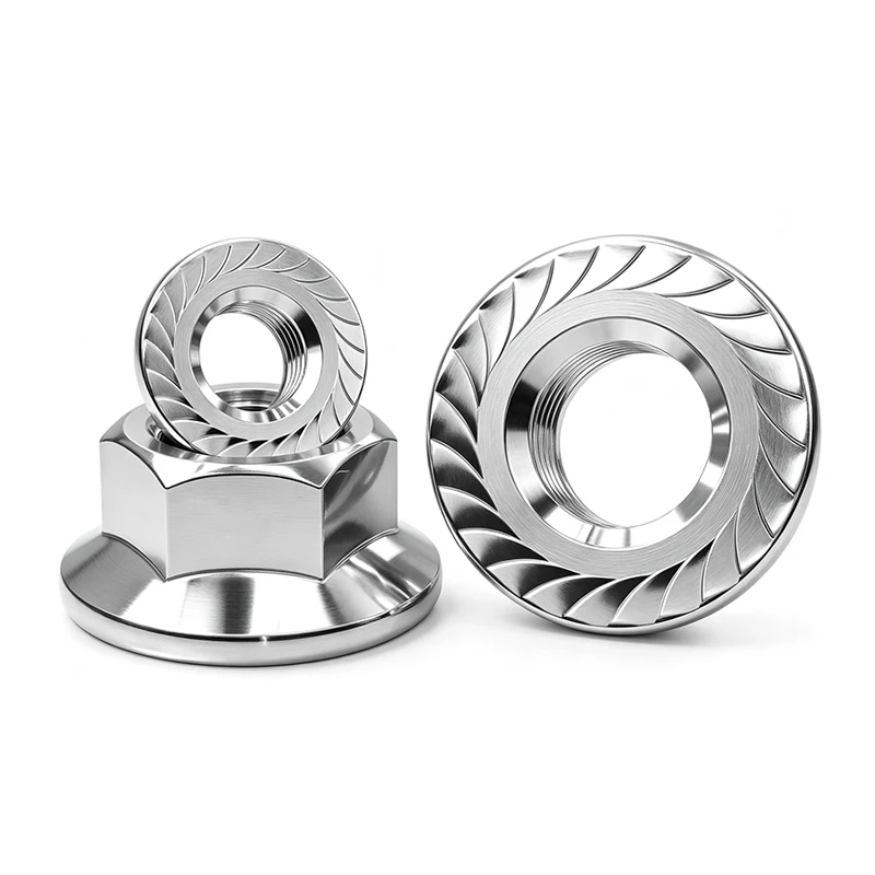 DIN6923 Metric Hex Flange Nuts A4-70 316 Stainless Steel Serrated Hexagon Flange Nuts M3 M4 M5 M6 M8 M10 M12 M14 M16M20 Fastener