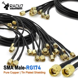 RG174 SMA Cable Male to Male extension jumper my sma Antenna cable Pigtail male Adapter Cable For WIFI 3G 4G GSM Antenna