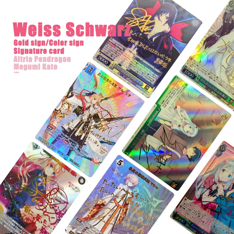 Weiss Schwarz Fate Altria Pendragon Tamamo No Mae Megumi Kato Hyodo Michiru Homemade Diy Collection Card Toys Gift