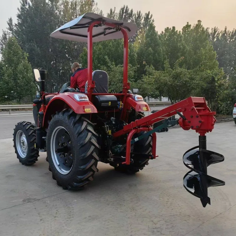 Pit Digger Four Wheel Tractor Tree Planting Pit Small Tree Pit  Hole Digger Drilling Machine Drilling