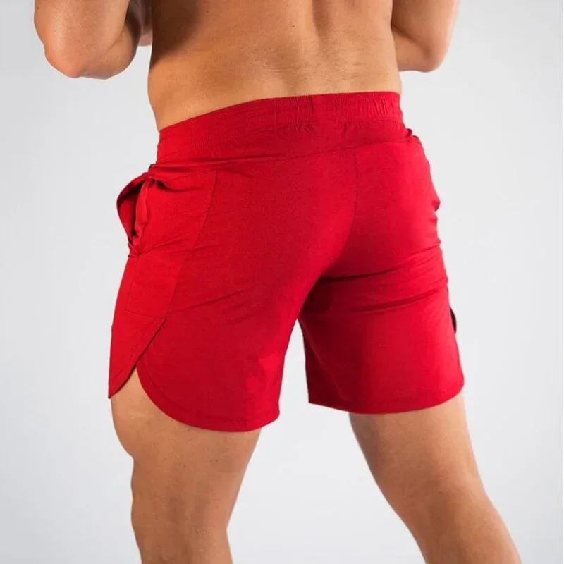 Men Summer Joggers Shorts Running Shorts  Quick Dry Training Fitness Sportswear Sweat Short Pants Solid Workout Gym Cool Shorts