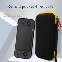 Retroid Pocket 4 Pro Case RP3+ RP4 Retroid 3 3+ 4 Console Storage Bag Cases With Tempered Glass Game Accessories Bags