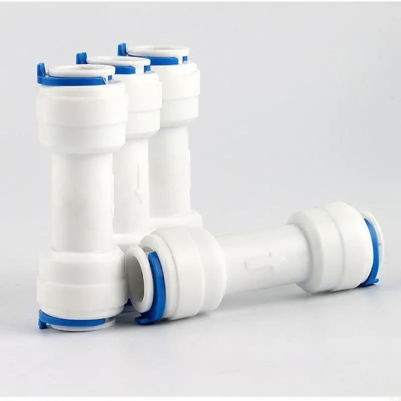 652F 2Pcs 3/8inch Quick Check Valves Push to Way Check Valves Plastic Quick Fittings Easy Install