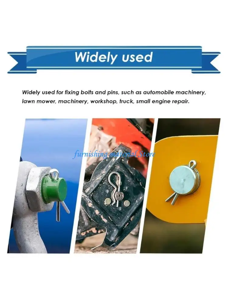 Y5GD Rusts Resistant R Clip Stainless Steel Cotter Pin for Bicycles Maintenance