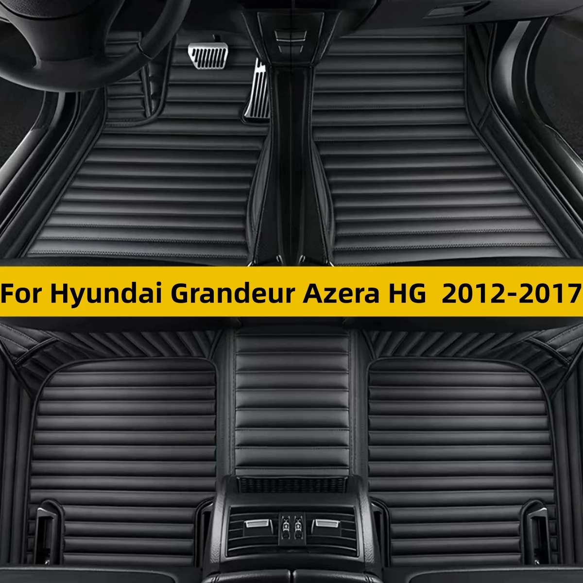 Car Floor Mat For Hyundai Grandeur Azera HG 2012 2013 2014 2015 2016 2017 Custom Car Foot Carpets Auto Accessories