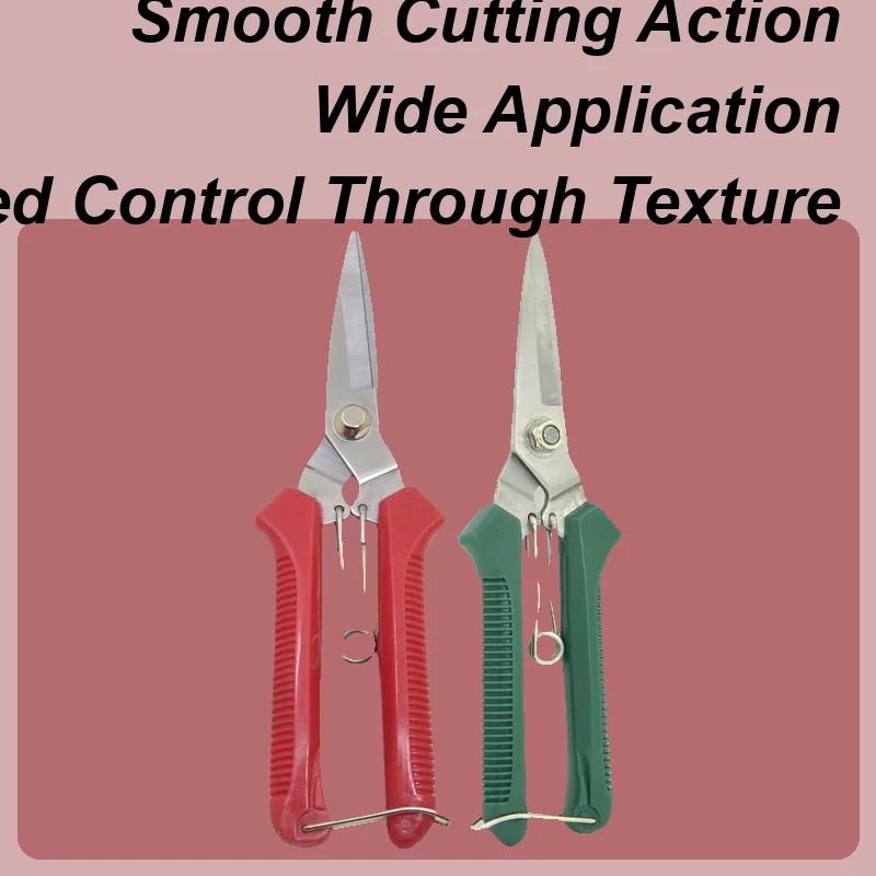

Straight Head Pruning Shears Non-slip Handle Stainless Steel Manual Household Bonsai Garden Trimming Scissors Pruing Shear