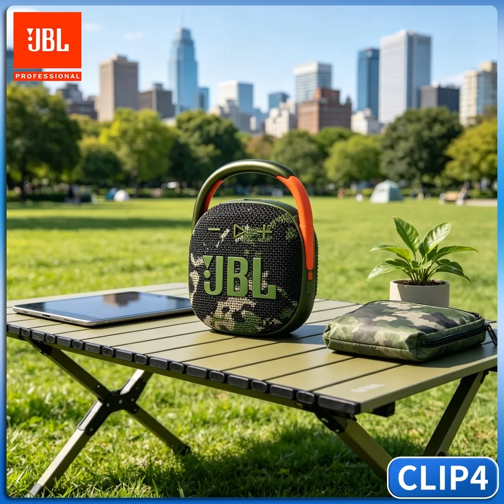 Glow Balcony Stereo Bass JBL CLIP4 RGB Handsfree IP67 Mini Dustproof Bluetooth Speaker TF Card Durable Stable Smooth Play