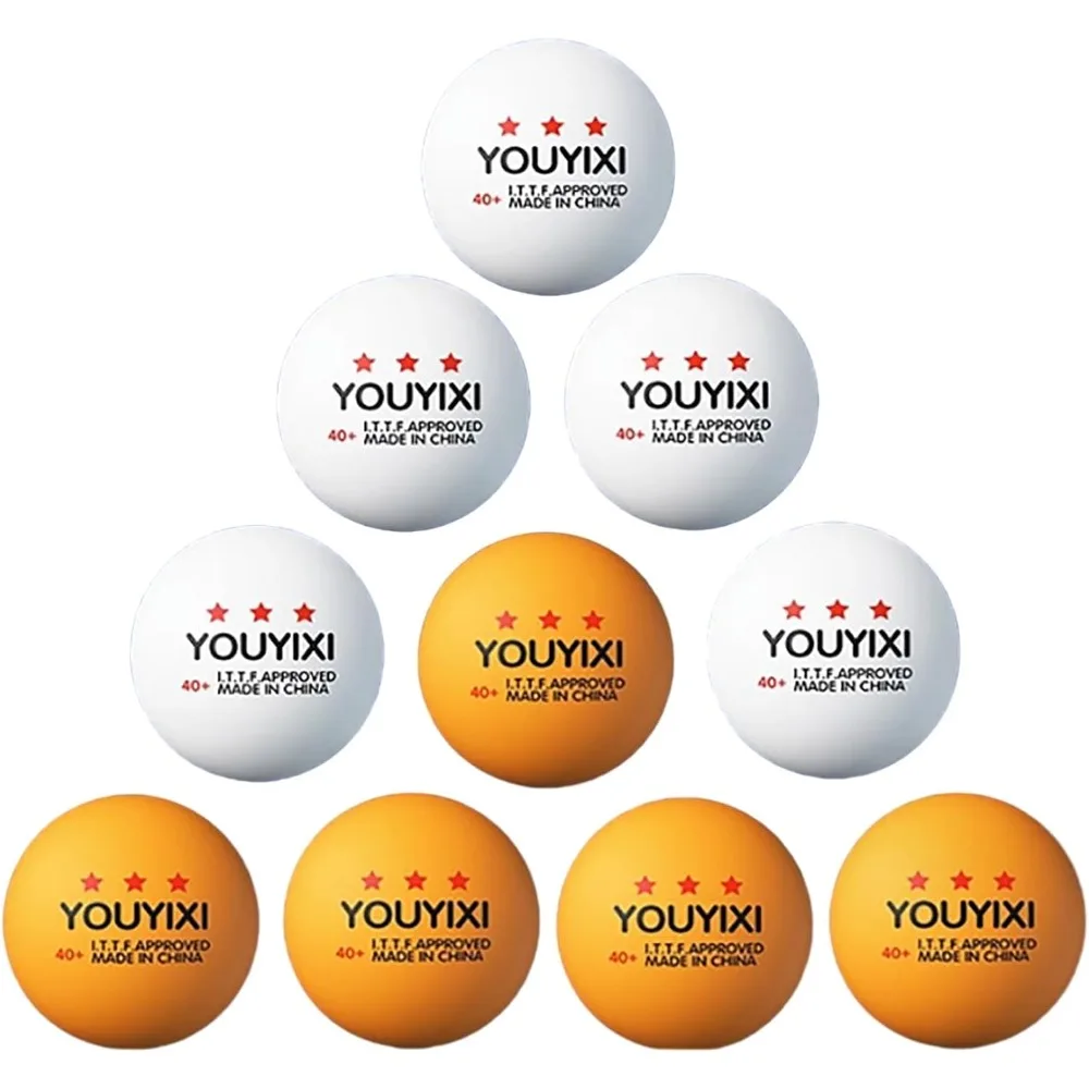 

10 шт. сменный мяч для настольного тенниса, мяч для пинг-понга, 3-звездочный стандартный мяч для настольного тенниса для внутреннего/наружного стола для пинг-понга