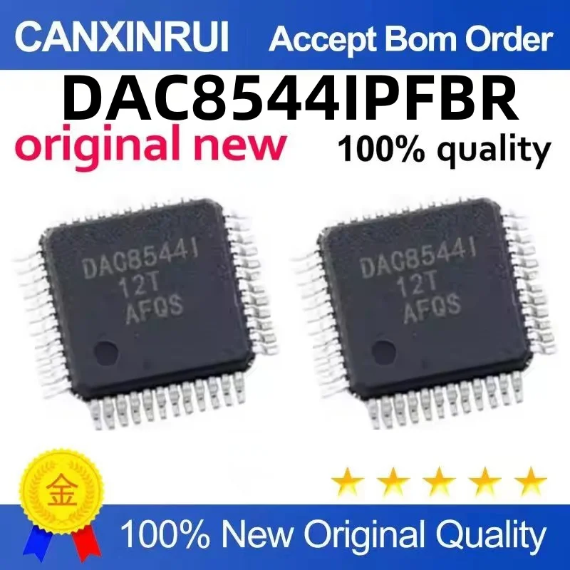 

DAC8544IPFBR Silk screen DAC8544I analog-to-digital converter chip TQFP-48 package Quality assurance