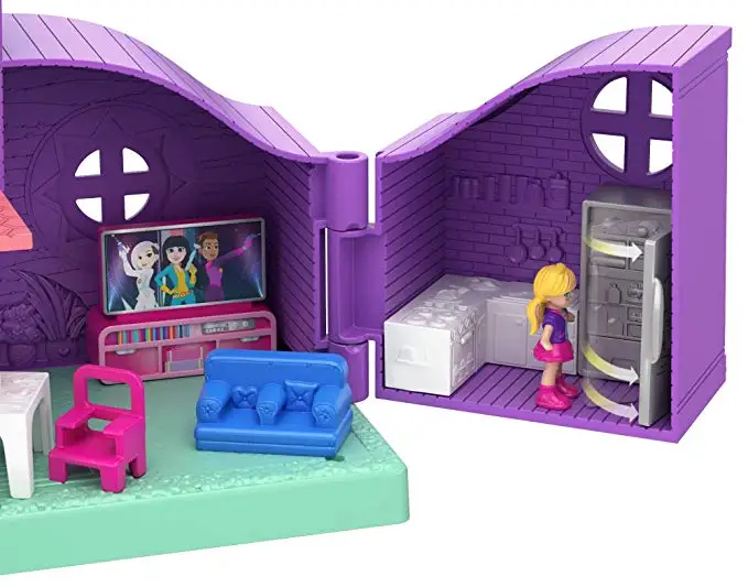 Original Polly Pocket Mini Polly Little Store Box Girls Car Toys World Mini Scene Toy Girl Gift Doll House Accessories Juguetes image 2