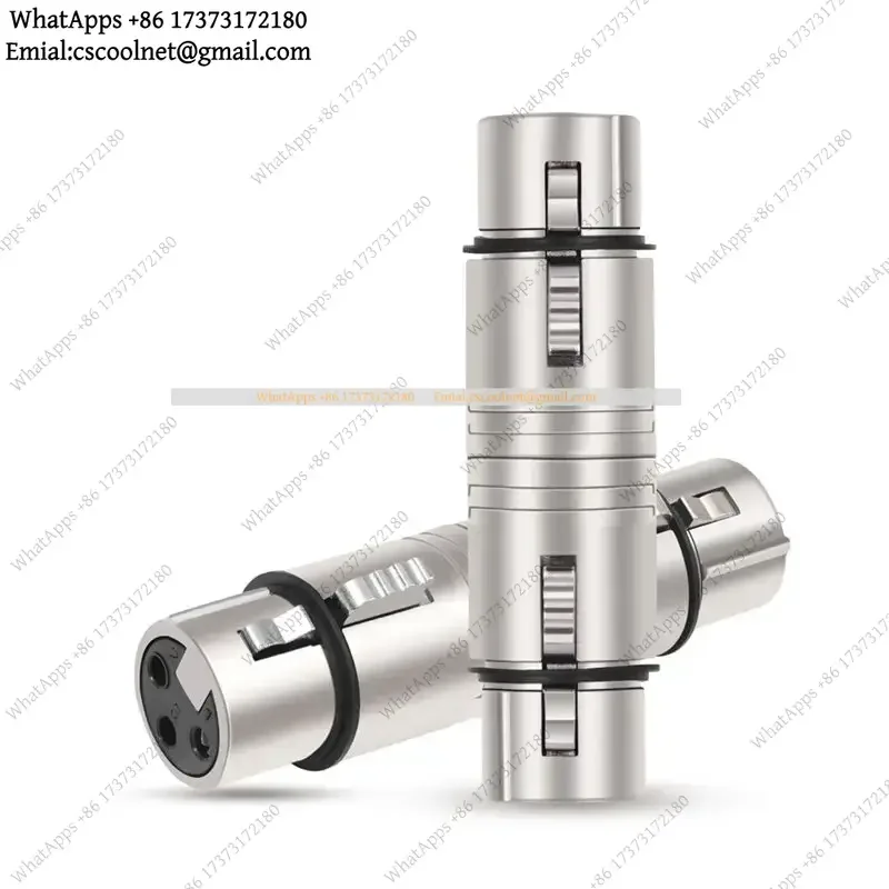 k06 2 Pack XLR to 3 Pin XLR Female to 3 Pin XLR Female Gender Changer Connector for Microphone Stereo Mixer