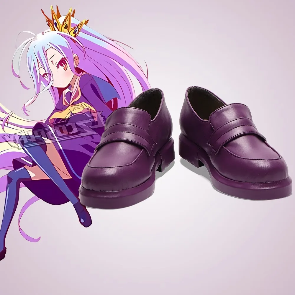 No Game No Life Shiro Cosplay Shoes Costume Shoes Faux Leather Boots Custom Made Shoes Boots