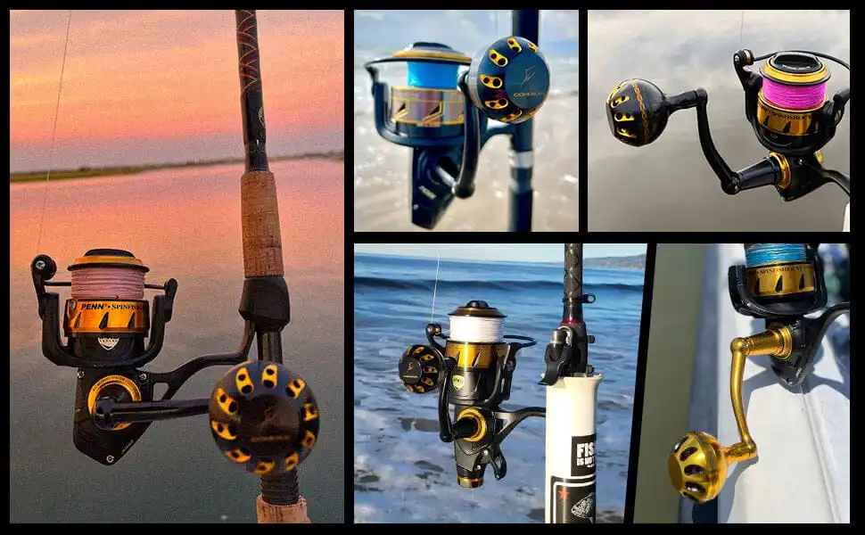 GOMEXUS Power-Griff für Penn Spinfisher VI VII Slammer III IV (Achten Sie auf Ihr Rollenmodell, nicht für alle Spinfisher Long Cast/V). – Detail 11