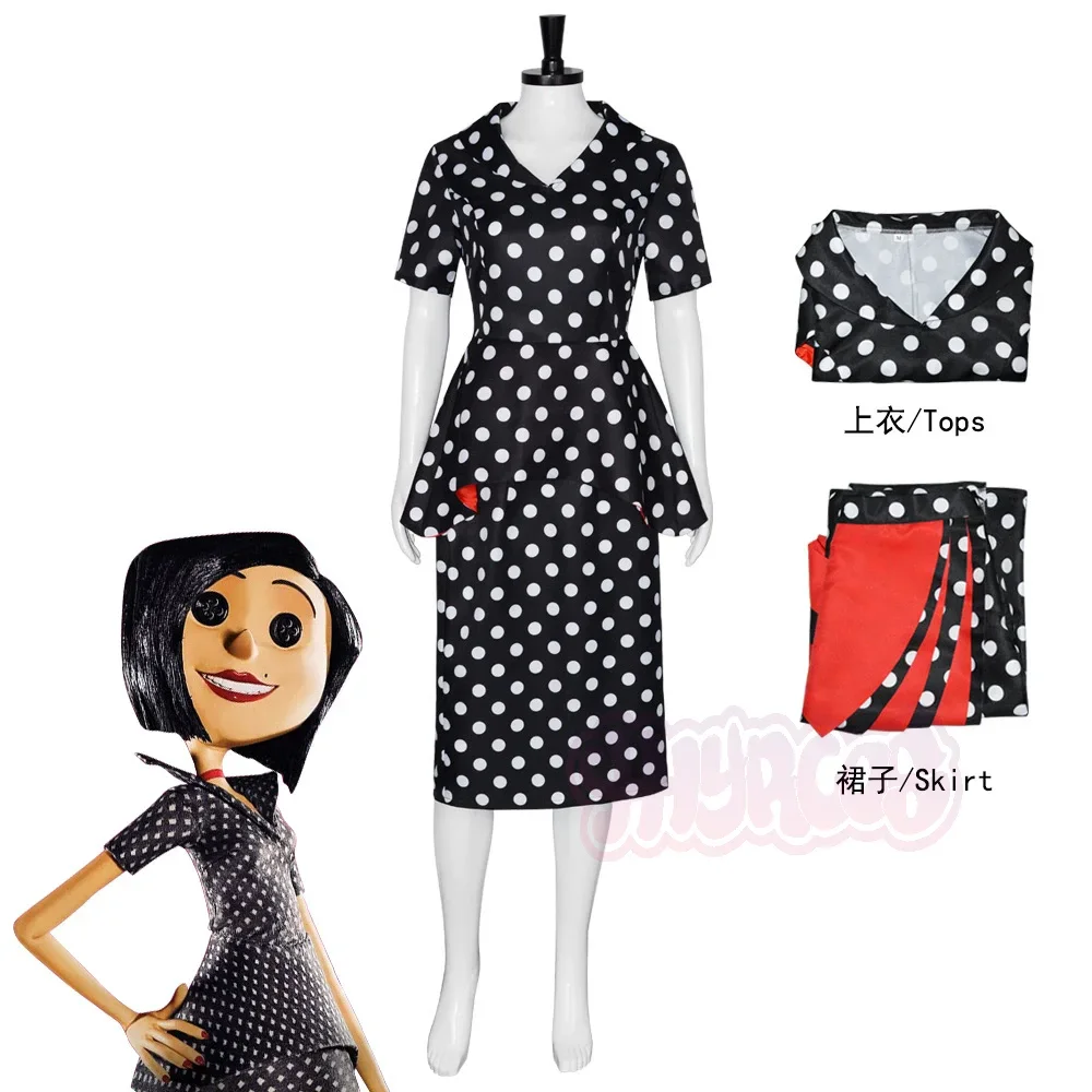 

New Movie Mother Cosplay Costume Women Black Dress Halloween Carnival Party Gown In Stock