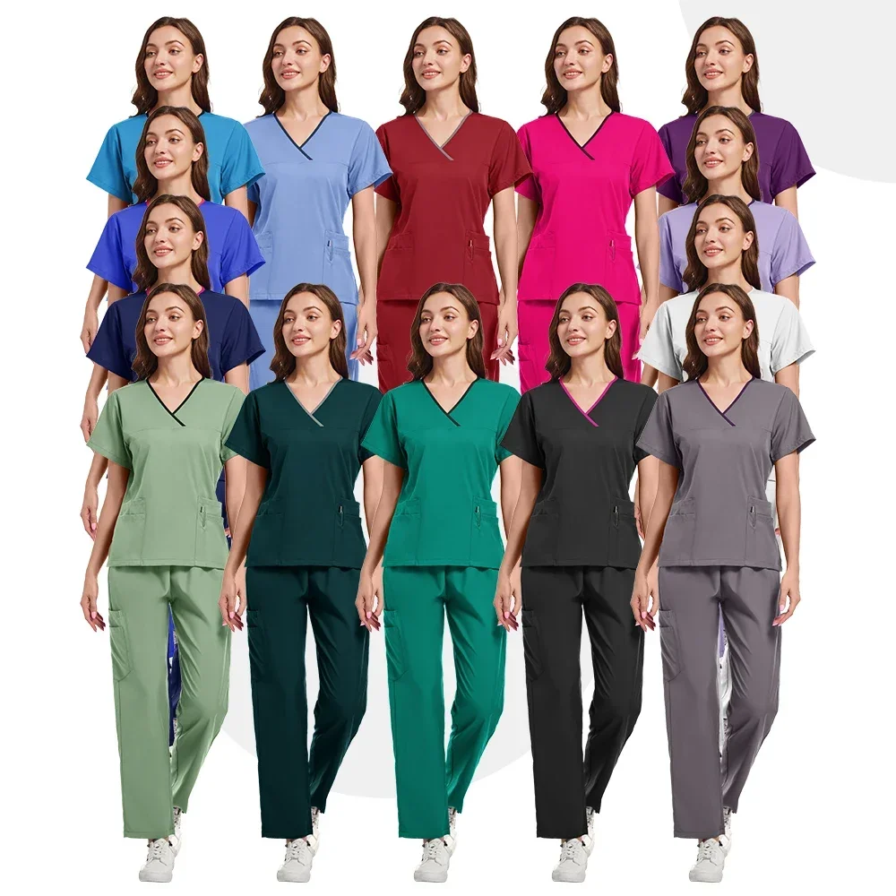 SPA work uniforms nurse  hospital doctor medical hoodies slim fit clothes and care pants unisex beauty  sets