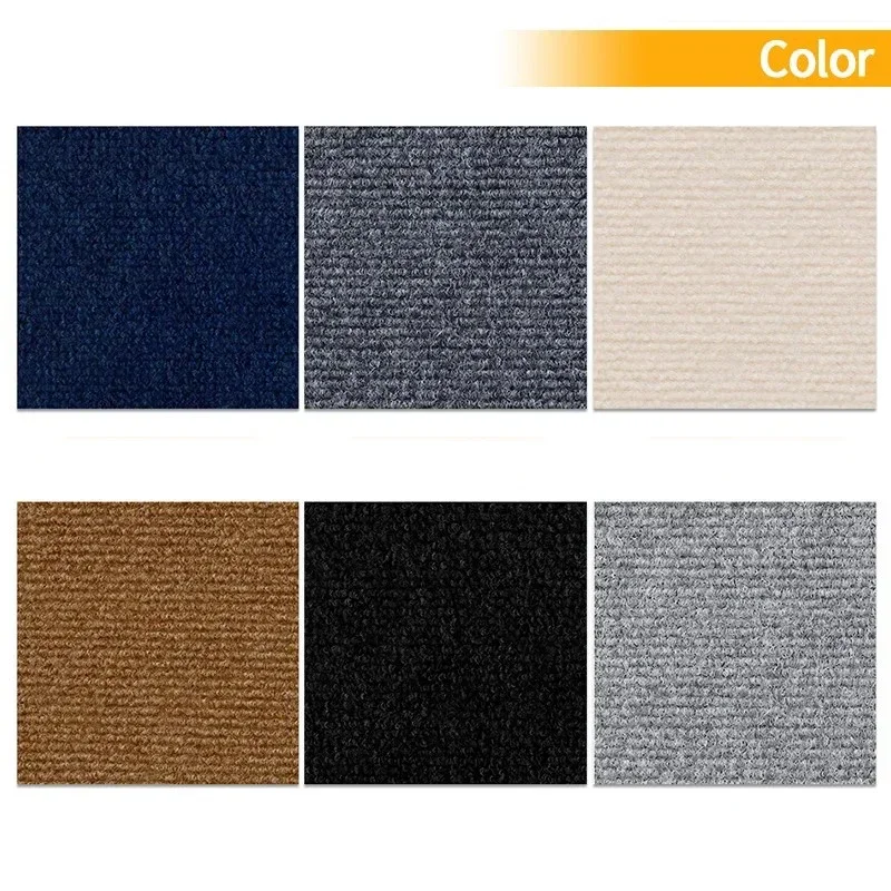 50PCS Self Adhesive Carpet Floor Tiles Sticker Square Rugs Peel and Stick Mat DIY Flooring Kitchen Dining Room Bedroom HomeDecor