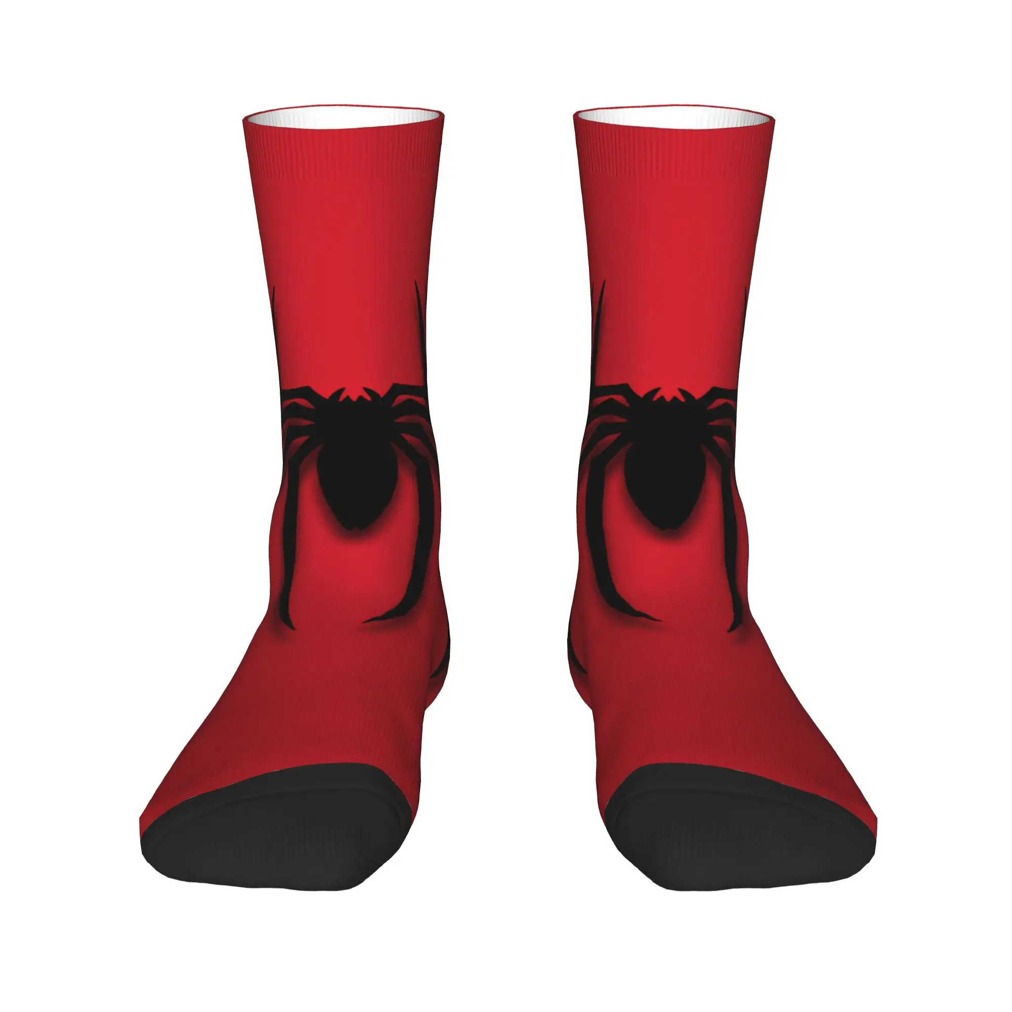 Unisex Men Socks Red Spider  Stockings Non Skid Warm Soft Socks Spring Leisure Graphic Outdoor Sports Socks