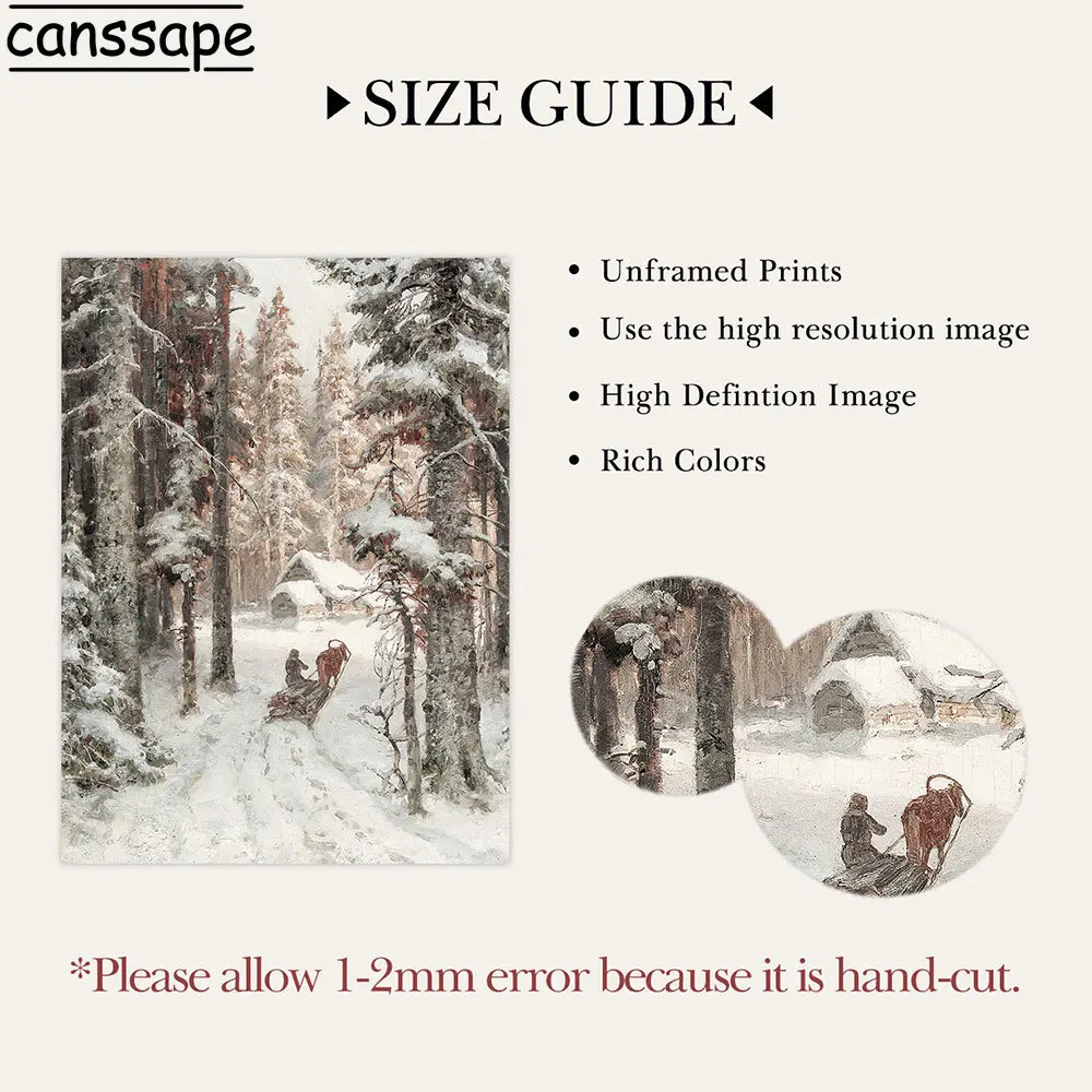لوحة قماشية للكريسماس لتزيين غرف النوم ، لوحة جدارية ، سانتا أيل ، صنوبر خشبي ، قرية شتوية ، ملصق ، صورة ، منظر طبيعي ثلجي #4