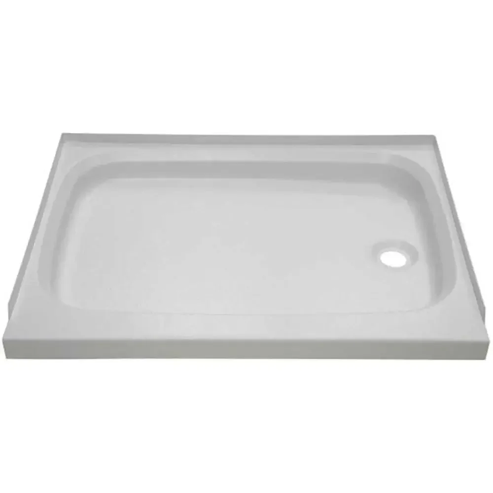24 x 46 White Shower Pan with Right Drain for RVs, Manufactured Homes, and Travel Trailers